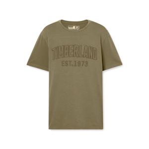 [팀버랜드] 남성 워시드 로고 반팔티 카키_TB0A6QVVA581