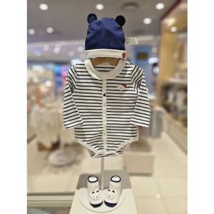 블루독베이비[hu] 25.FW신상 NY)카라양말세트바디수트 45A70-040-00 우주복 배내수트 출산선물 바디슈트