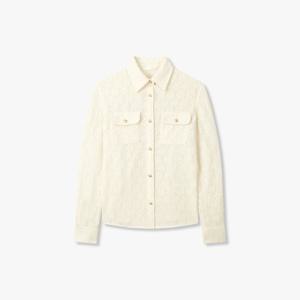 [지컷]투 플랩 포켓 레이스 블라우스(7215160102)