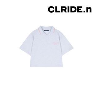[클라이드]여성 배색 카라 반팔티셔츠 FPBTS736F