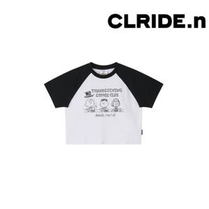 [클라이드]여성 스누피 크롭 반팔티셔츠 FPBTS776F