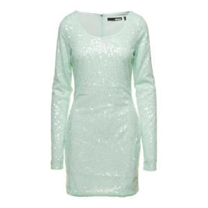 ROTATE 재활용 패브릭 소재의 올오버 스팽글이 달린 미니 그린 드레스 여성 1125771170