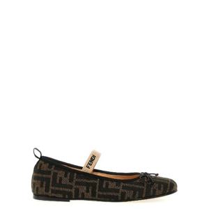 FENDI KIDS 39주니어39 발레 플랫 JFR376AQ75F1NJB