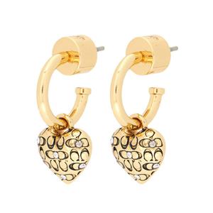 코치 시그니처 하트 여성 귀걸이 460422 GLD 110