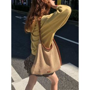 [쿠론] [론칭가 218,000원] 세느(Seine) 숄더 36 라피아(Brown)_RCBSX25655BRX