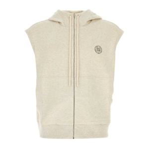 펜디 멜란지 크레마 스트레치 슬리브리스 후드 집업 FAF748AV67