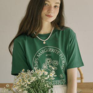 [아워호프] Marguerite T-shirt - Green [H24SM1-TS08-GRE]
