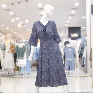 abfz sh06 브이넥 허리밴딩 슬림 원피스 SLBNZ3O38H