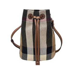 [버버리] 체크 스몰 버킷백/토프브라운/8084045