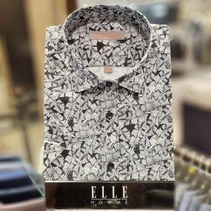 [엘르옴므]E243R13339_스트레치반팔셔츠