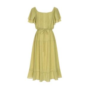 [올리브데올리브]밴딩 스퀘어넥 플레어 원피스 OW5MO555