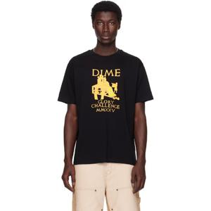 25 FW Dime 남성 블랙 글로리어스 티셔츠 252841M213037