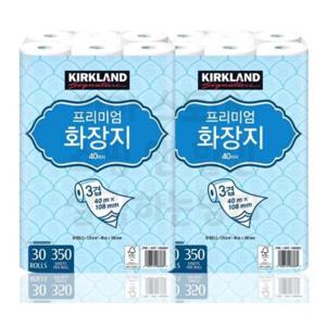 커클랜드 프리미엄 화장지 3겹 40m x 30롤 x 2팩 SD