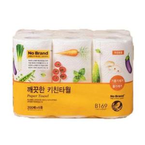 노브랜드 키친타올 200매 6롤 (AD)