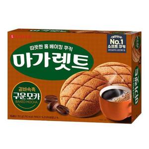 [롯데제과] 롯데 마가렛트 구운모카 352g 4개_