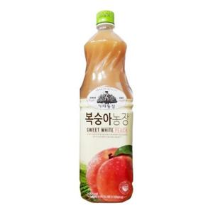 [웅진식품] 웅진 가야농장 복숭아농장 1.5L 12개_
