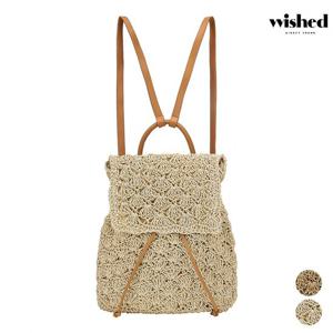 [위시드]라탄 썸머 버킷 미니 백팩 (WICBBG008)