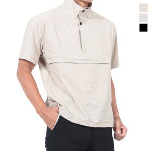 루센 남성 엠보 아노락 오버핏 집업 반팔티 Model No_B2-5E017