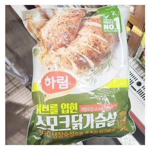 하림 허브를 입힌 스모크 닭가슴살 900g 55232