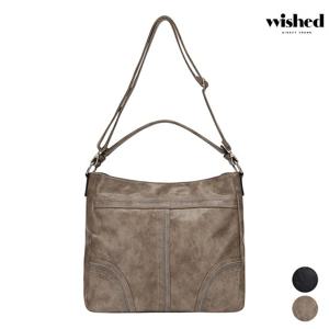 [위시드]투웨이 레더 스퀘어 숄더백 (WICBBG030)