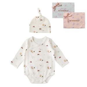 M밍크뮤D 25FW (WH)팜랜드리오셀배내바디슈트 비니모자세트 (35A700400211)