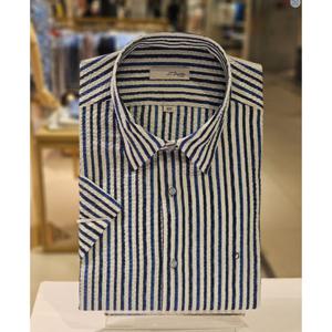 듀퐁셔츠 슬림핏 반팔 SE4MM21HS313SNY  면리플 선물용