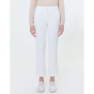 헤지스 골프 여성 24FW 스테디셀러솔리드 로고 포인트 밴드 팬츠 (WHITE) WWPA4C611OW