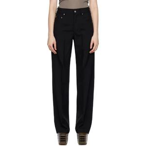 25 FW 릭오웬스 여성 블랙 콘코르디안 게스 데님 진 252232F069001