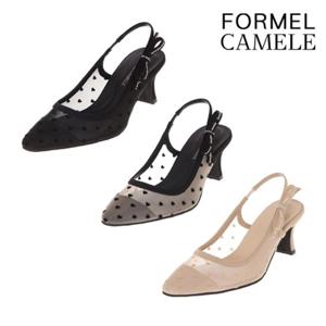 [포멜카멜레(슈즈)]멜라니 메쉬 슬링백힐 3종택1 FLS1F1SG317 (7cm)