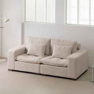 트리플 웨스턴 구스 패브릭 3인용 소파 (쿠션증정)