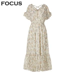 오픈 숄더 날개 쉬폰 원피스_VFI5M1OP3721