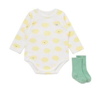 블루독베이비 10 25FW가을신상 (YE) 도기모달세트바디슈트 (45A70040130)