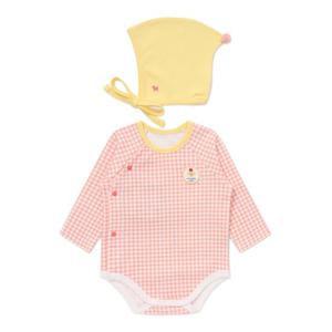 블루독베이비 10 25FW가을신상 (OR) 체크도기세트바디슈트 (45A70040170)
