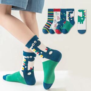 [조이멀티]블루다이노 남아동 공룡 발목양말 5종세트 205856