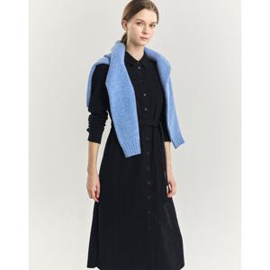 헤지스 여성 24FW스테디셀러코듀로이 네이비 셔츠형 원피스 WSDR4D902N3