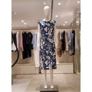 더레노마 프린트 캡소매 원피스 (R2G21WOP060)