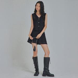 SLEEVELESS TWEED TWO-PIECE SET_T513ST905