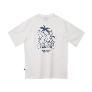 캉골반팔티 CQK KREC-ST28010OW 서퍼 캥거루 티셔츠 2801 오프화이트