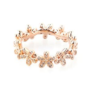 판도라 180934CZ 로즈 데이지 플라워 링 반지