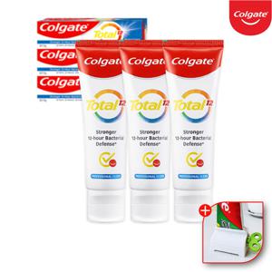 콜게이트 구취 불소치약 토탈 프로페셔널 클린 110gx3개+치약짜개