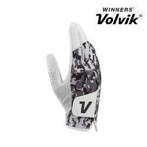 볼빅 VBBB-여성 카모 스판 양피 골프장갑 오른손 그레이