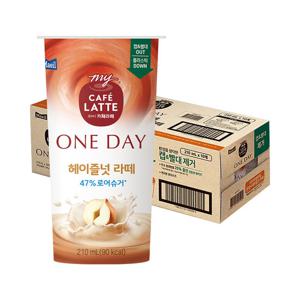 [매일]마이카페라떼 원데이 로어슈거 헤이즐넛라떼 210ml 10개