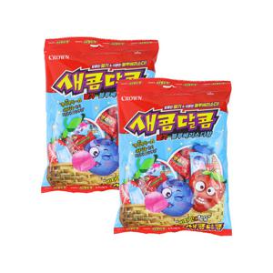 크라운 새콤달콤 딸기블루베리소다향 200g x 2개