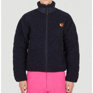 25 FW 스카이 하이팜 워크웨어 하이넥 퀼트 집업 플리스 자켓 블랙 SHF02J006 1 NAVY