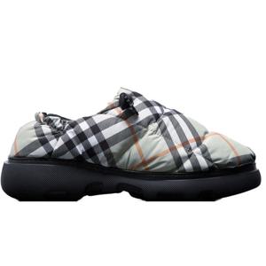 26 SS 버버리 빈티지 체크 패턴 나일론 필로우 스트링 뮬 카키 8092649 C1200