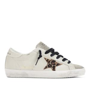 골든구스 슈퍼 스타 레더 어퍼 글리터 스니커즈 GWF00101F00752