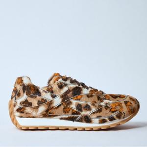 25 FW 보테가 베네타 오르빗 Orbit 재규어 프린트 포니스킨 스니커즈 817488 V4U00 2729