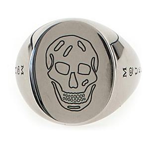 알렉산더맥퀸 실버 스컬 인그레이빙 사인넷 반지 836675J161N 0