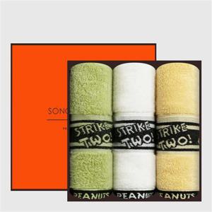 송월타올 스누피 플레이스포츠 수건 3매 선물세트 답례품