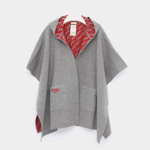 펜디키즈 25FW FF로고 리버시블 여아 케이프 JFQ057 AO29 F0WZ4